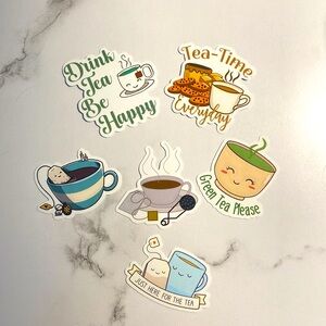 Tea Lovers Stickers | Set of Six |